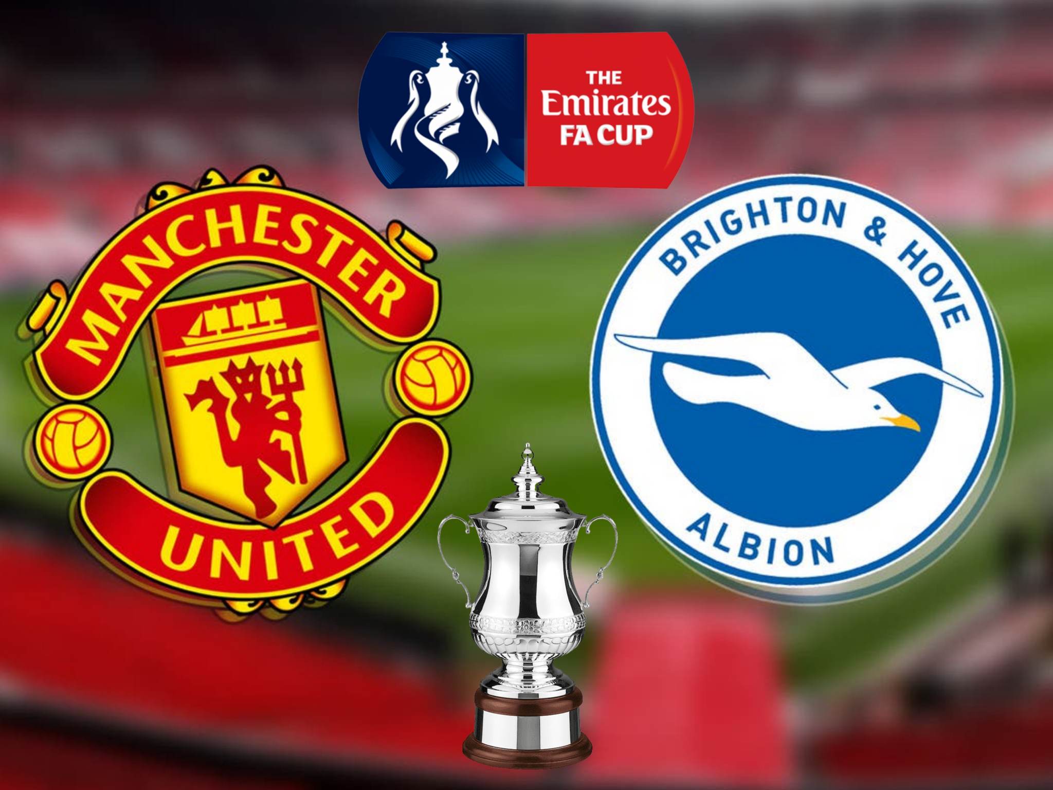 Manchester United v Brighton FA Cup Semi Final Club Wembley Package #2