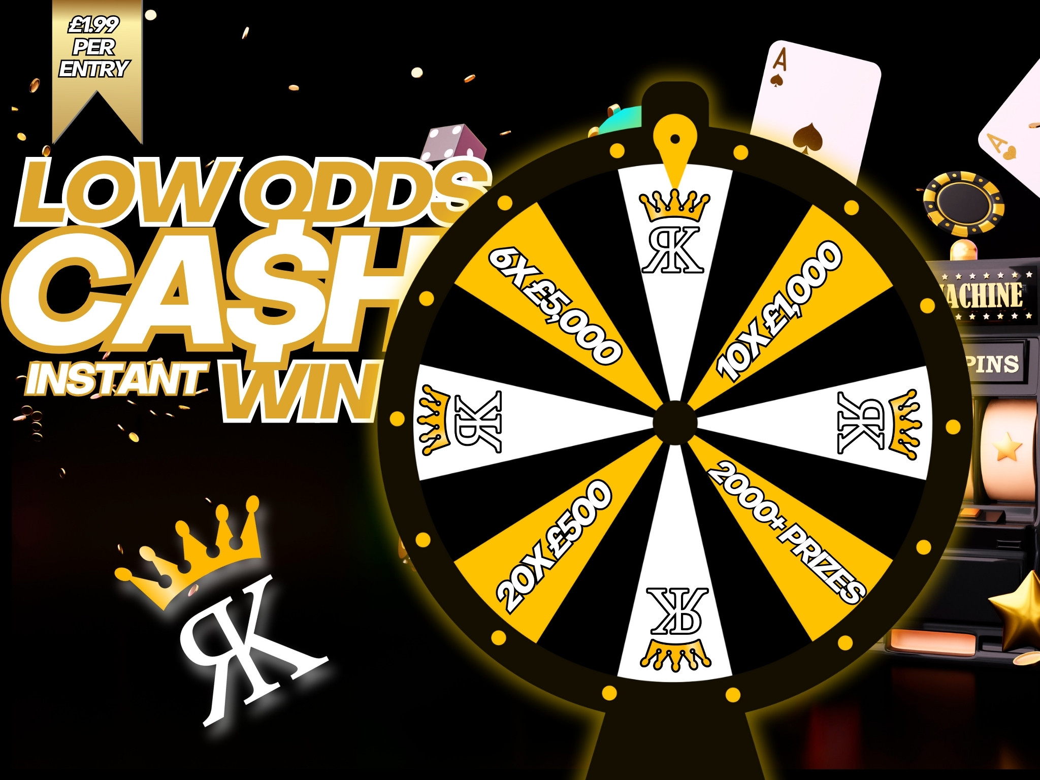 Lower Odds Cash Instant Win Competition