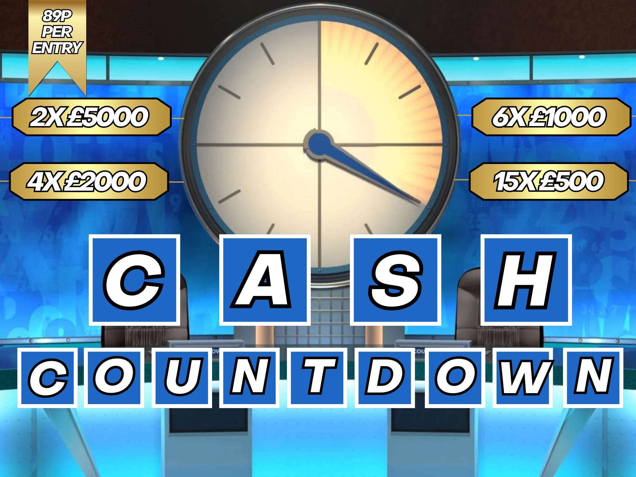 89p Cash Countdown Competition