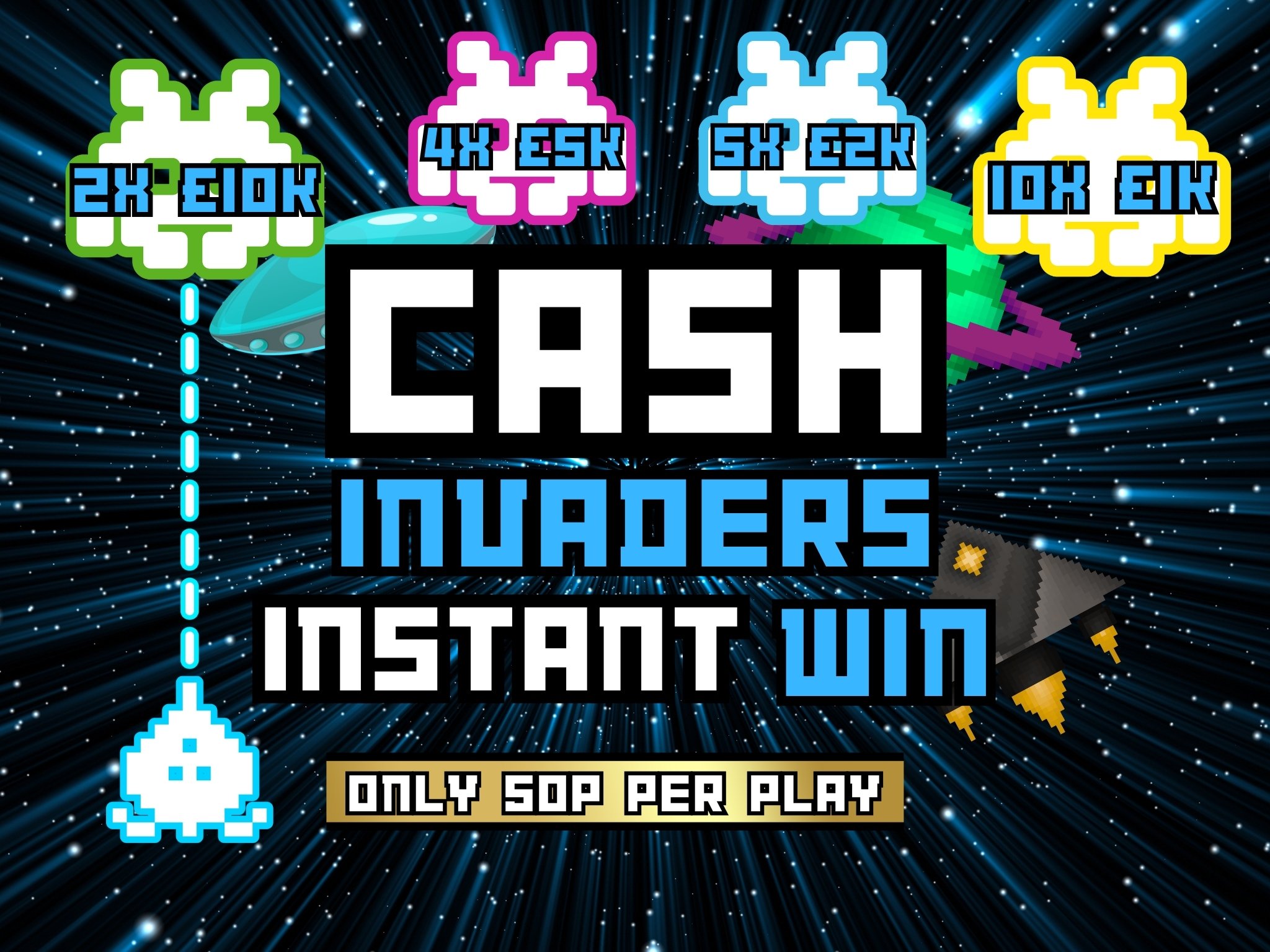 50p Instant Win Cash Competition