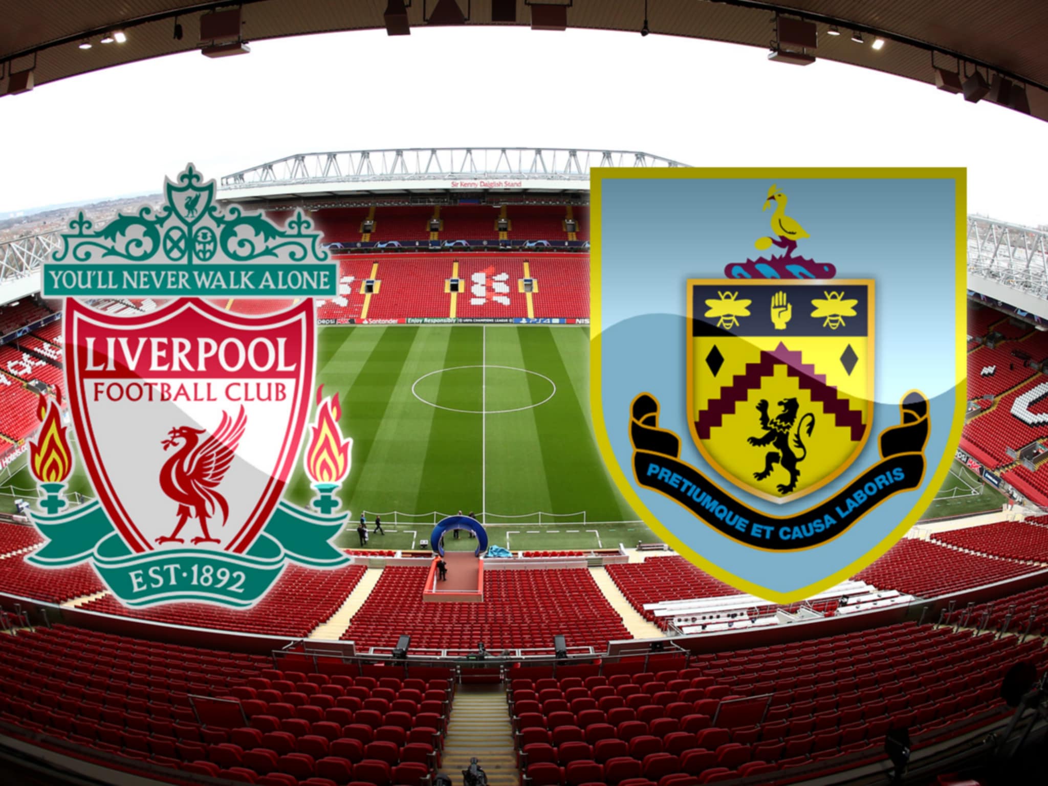 Liverpool v Burnley Hospitality Package & £500