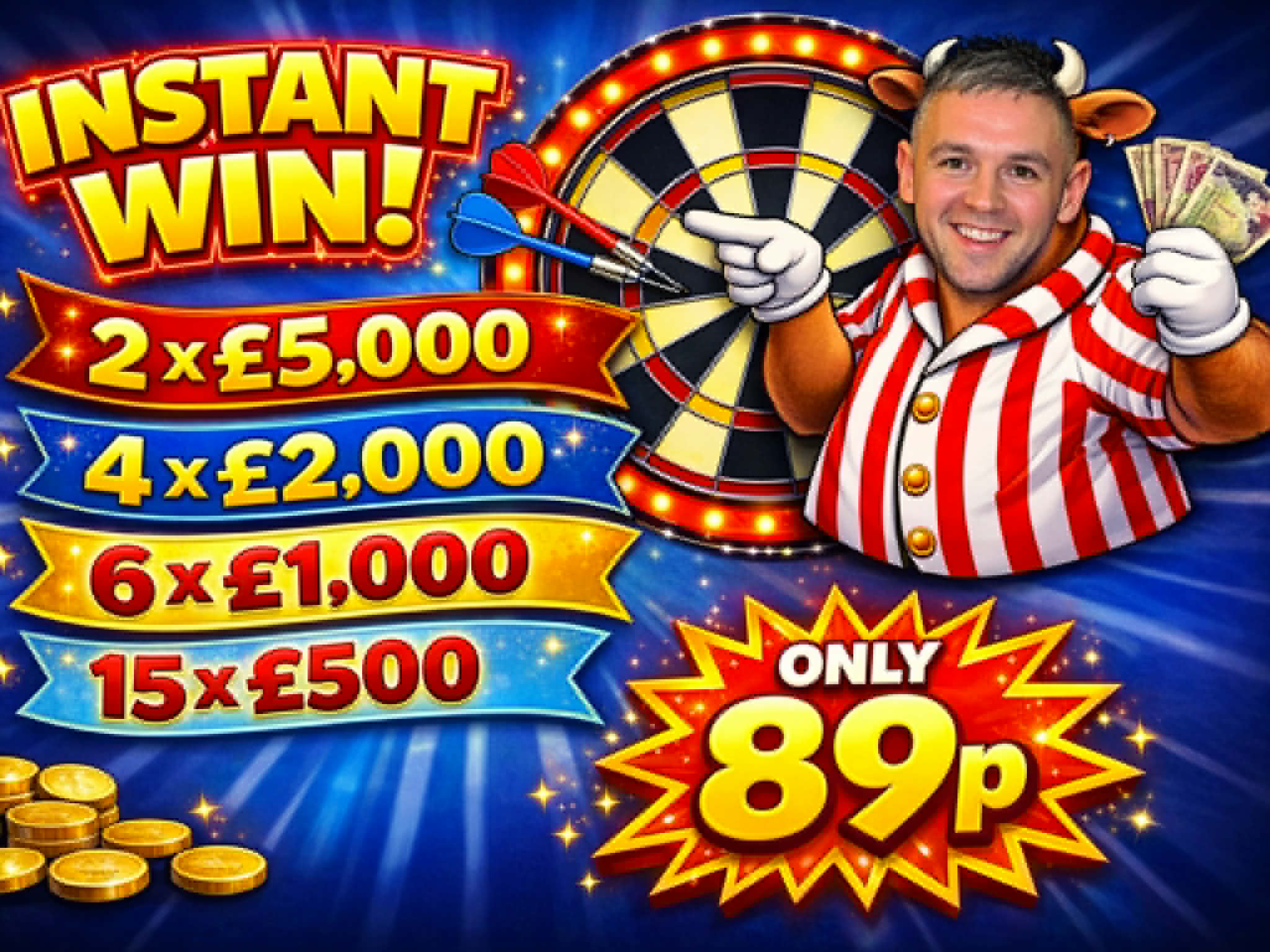 89p Cash Instant  Win Competition