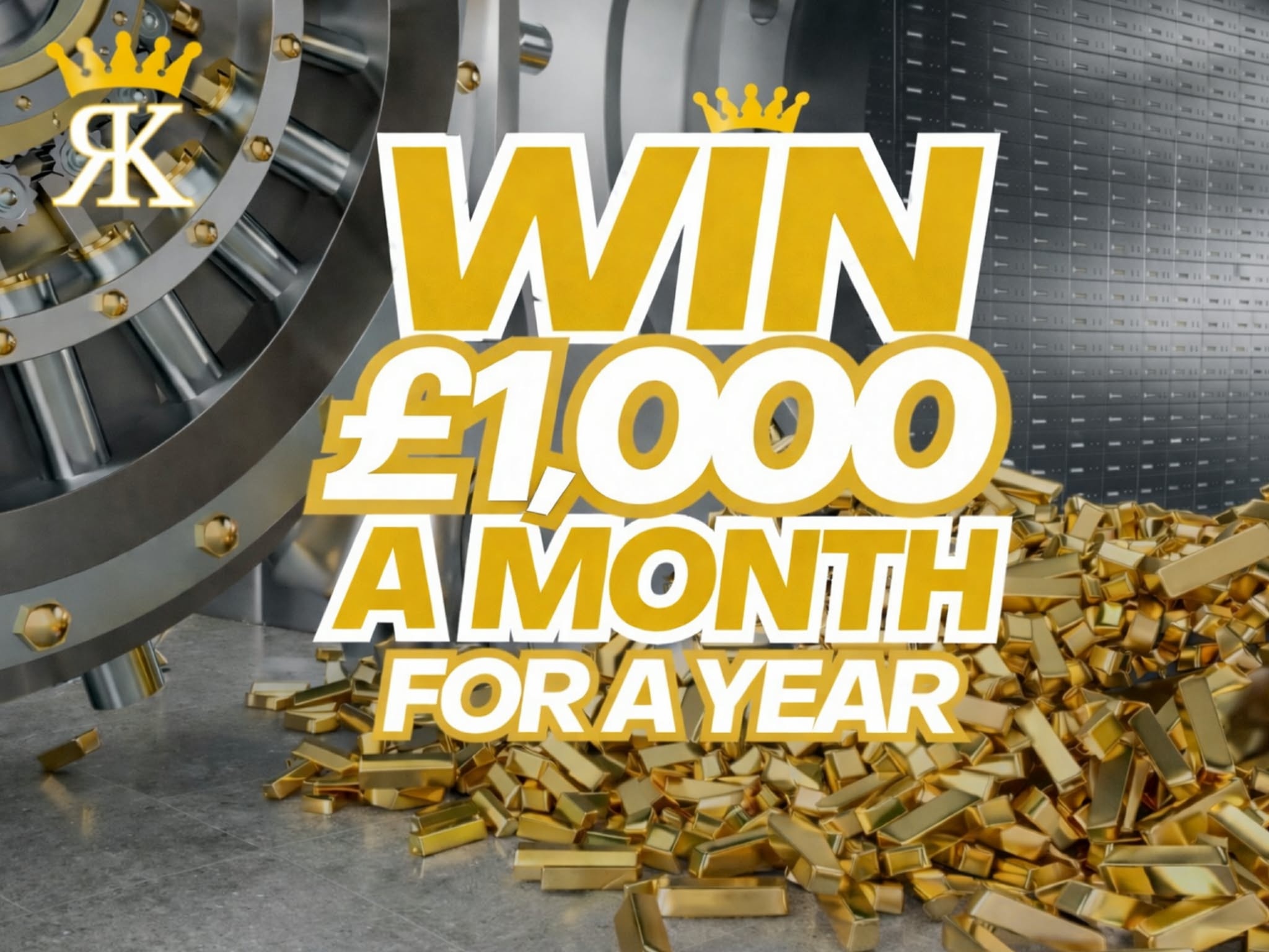 Win £1,000 A Month For A Year For 50p