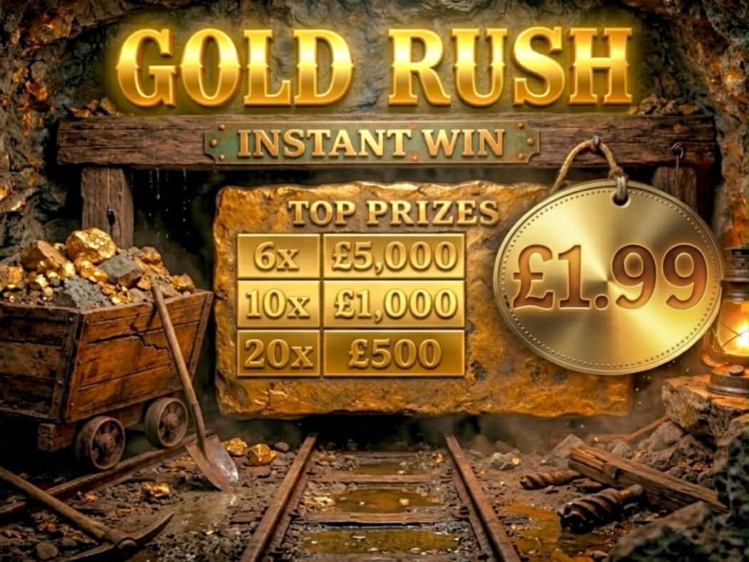 Lower Odds Gold Rush Instant Win