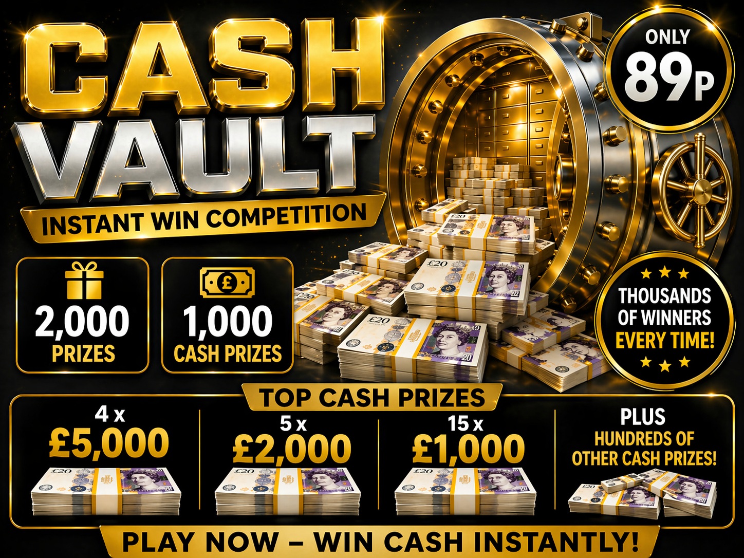 89p Cash Vault Competition