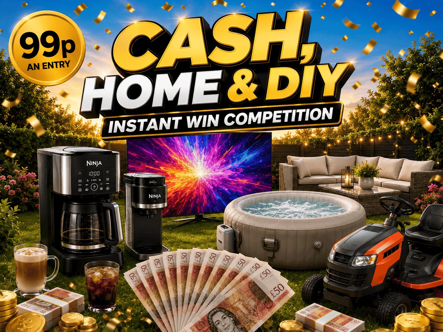 Cash, Home & DIY Instant Win Competition