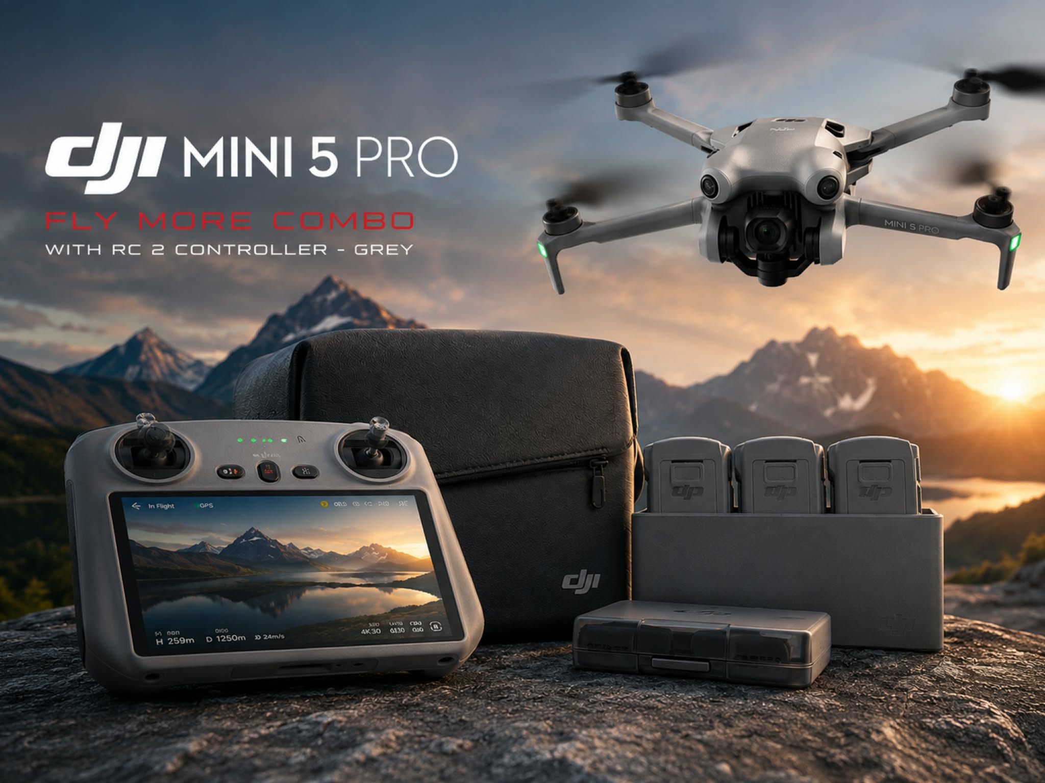 DJI Mini 5 Pro Drone Fly More Combo with RC 2 Controller