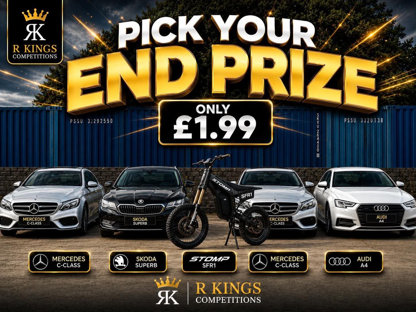 Super LOW ODDS Pick Your End Prize Instant Win Competition August