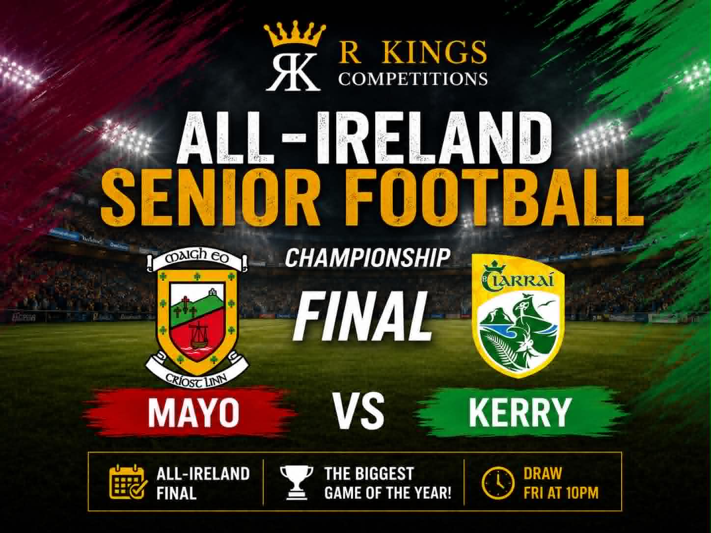 All Ireland Football Premium Final Tickets - Kerry vs Mayo