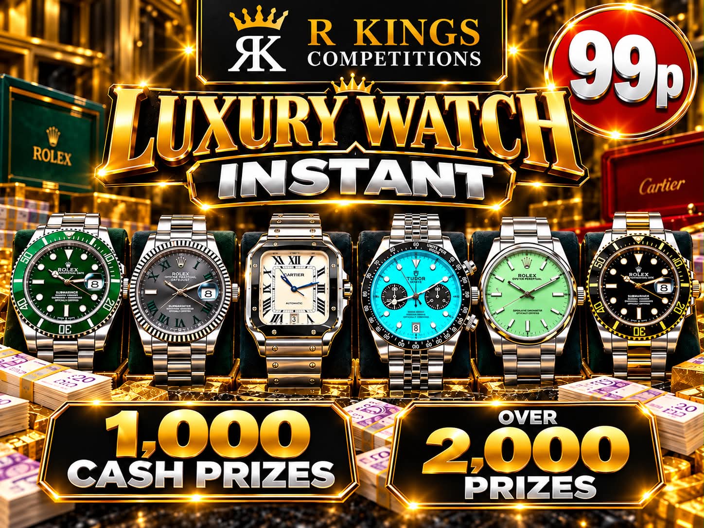 Luxury Watch & Cash Instant Win Competition