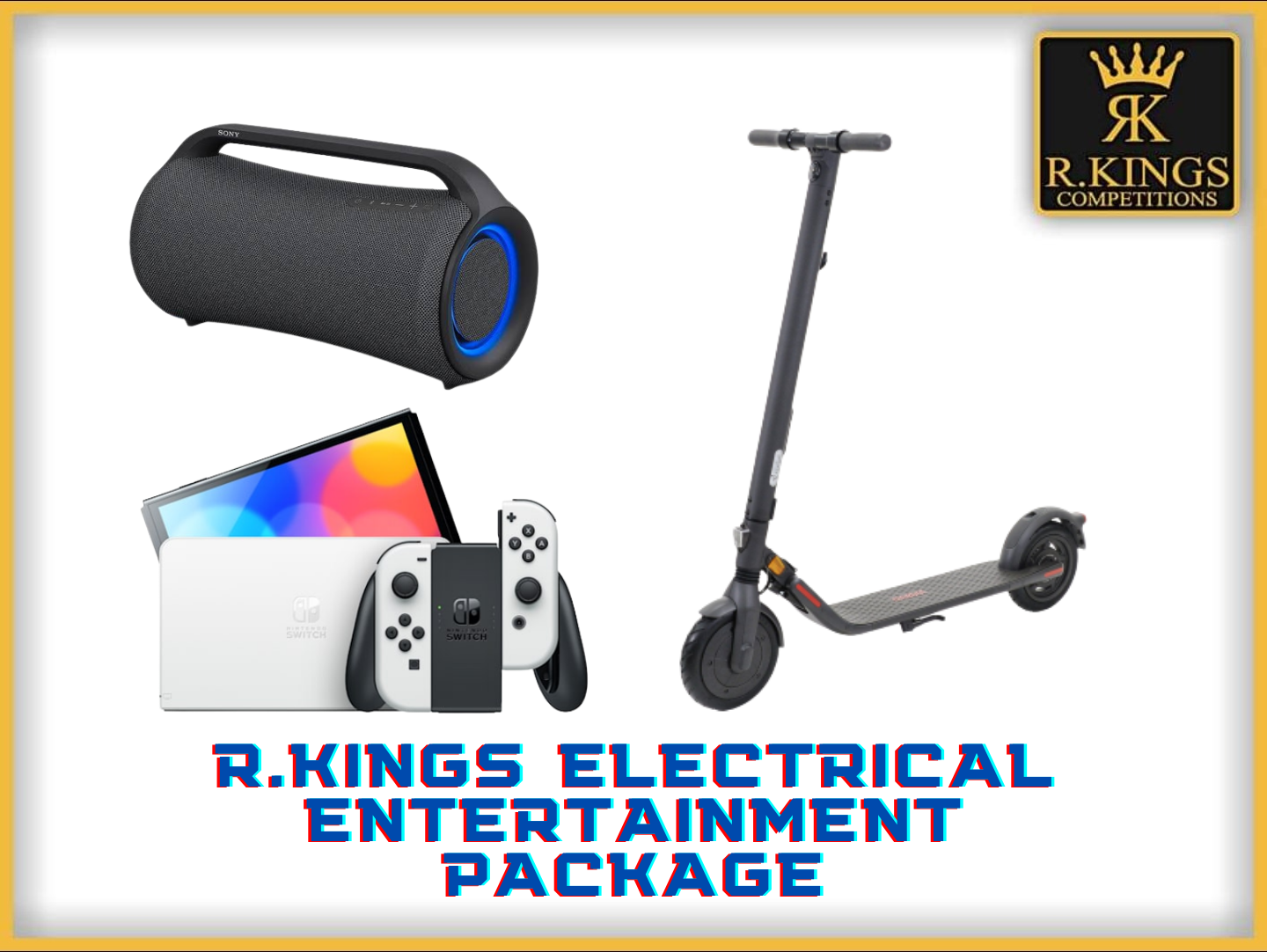 GUARANTEED DRAW TODAY 9PM R.Kings Electrical Entertainment Package